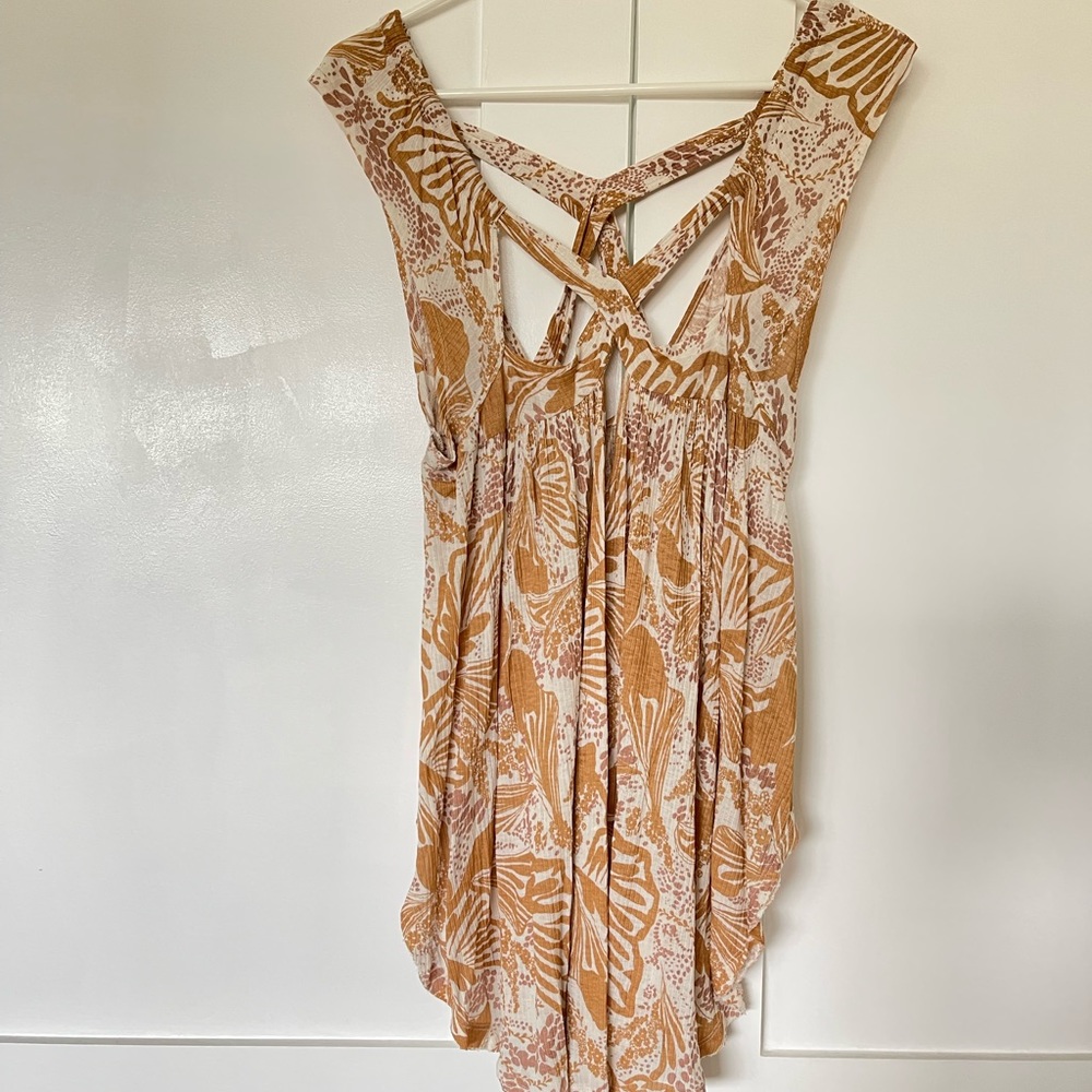 Free People Women Medium cap sleeve boho top